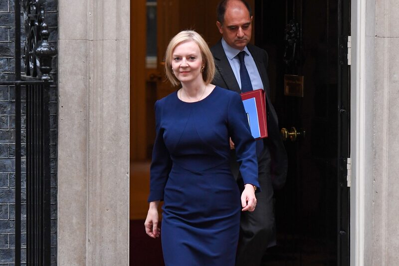 La primera ministra británica, Liz Truss La primera ministra británica, Liz Truss