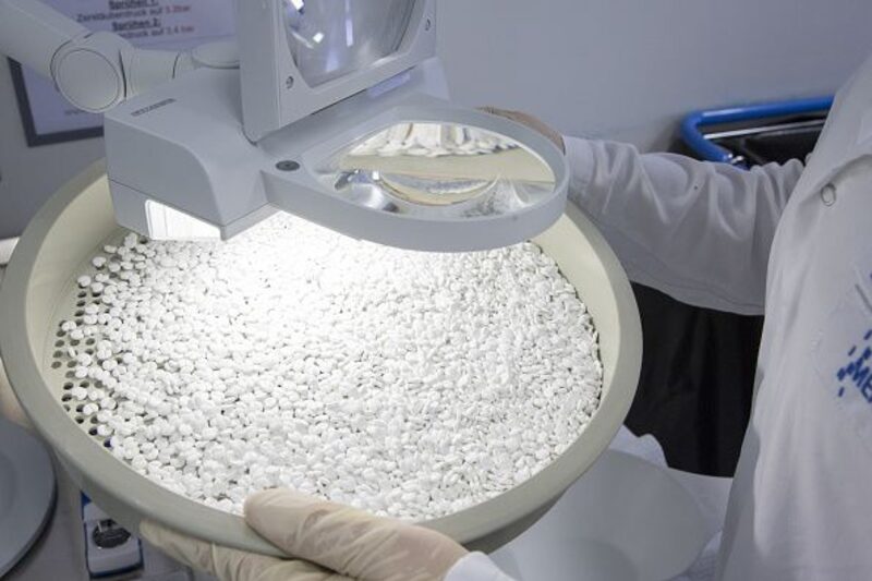 Producción de píldoras en Merck Producción de píldoras en Merck