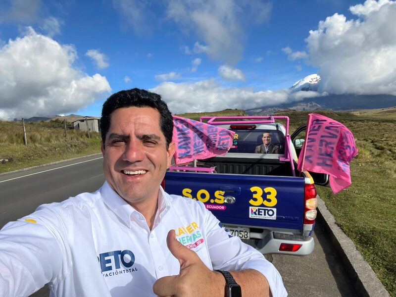 Xavier Hervas, candidato presidencial de Ecuador en 2023 Xavier Hervas, candidato presidencial de Ecuador en 2023