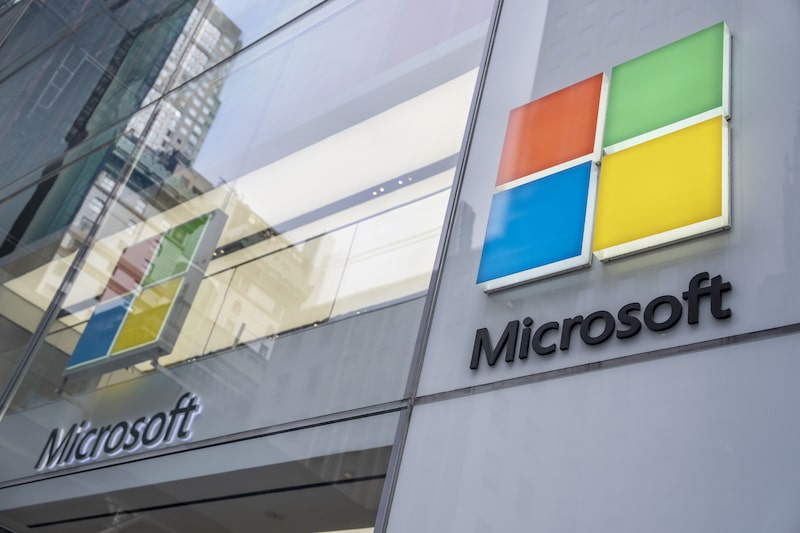 Una tienda de Microsoft en Nueva York. Una tienda de Microsoft en Nueva York.