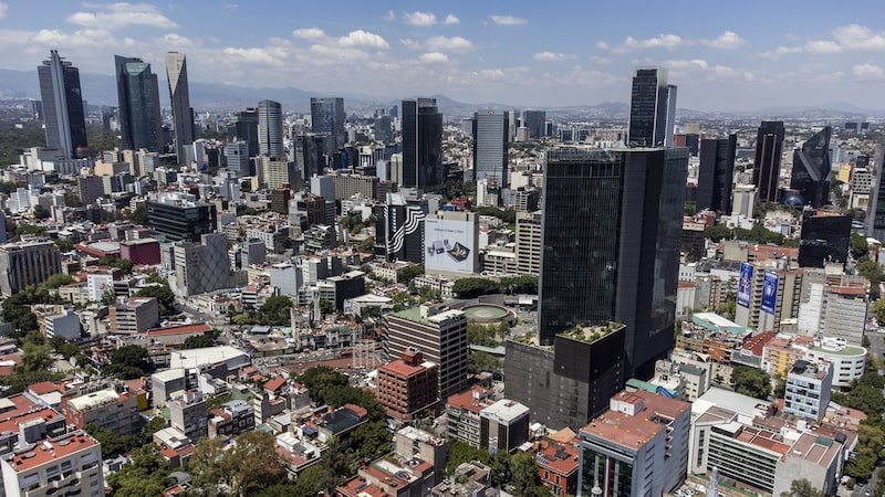 Buildings in Mexico City. Buildings in Mexico City.