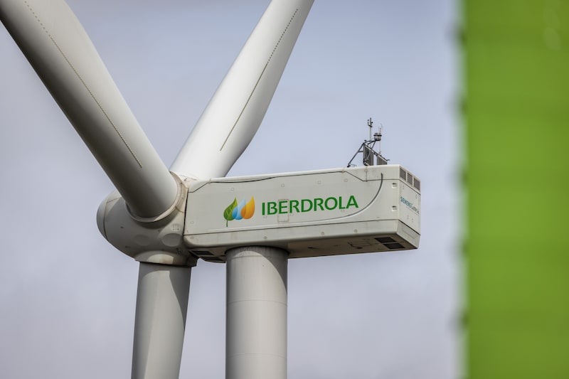 Una turbina en el parque eólico de Puylobo, operado por Iberdrola, en Zaragoza, España Una turbina en el parque eólico de Puylobo, operado por Iberdrola, en Zaragoza, España