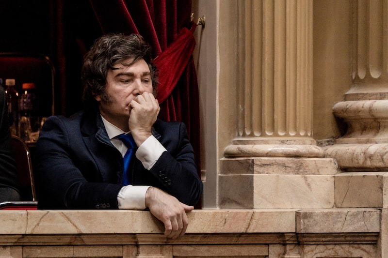 Javier Milei durante una ceremonia de toma de posesión en el Congreso, celebrada en Buenos Aires el 3 de diciembre de 2025 Javier Milei durante una ceremonia de toma de posesión en el Congreso, celebrada en Buenos Aires el 3 de diciembre de 2025
