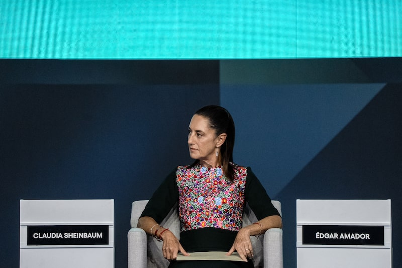 Claudia Sheinbaum, presidenta de México, durante la convención de la Asociación de Bancos de México (ABM) en Cancún, estado de Quintana Roo, México, el jueves 19 de marzo de 2026 Claudia Sheinbaum, presidenta de México, durante la convención de la Asociación de Bancos de México (ABM) en Cancún, estado de Quintana Roo, México, el jueves 19 de marzo de 2026