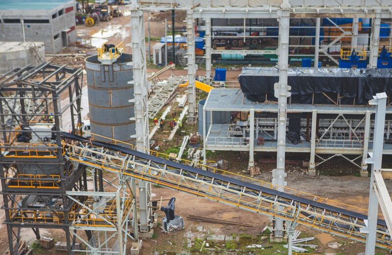 La planta de beneficio del proyecto de siderurgia de Inversiones Los Pinares. La planta de beneficio del proyecto de siderurgia de Inversiones Los Pinares.