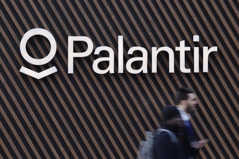 A logo outside the Palantir Technologies Inc A logo outside the Palantir Technologies Inc