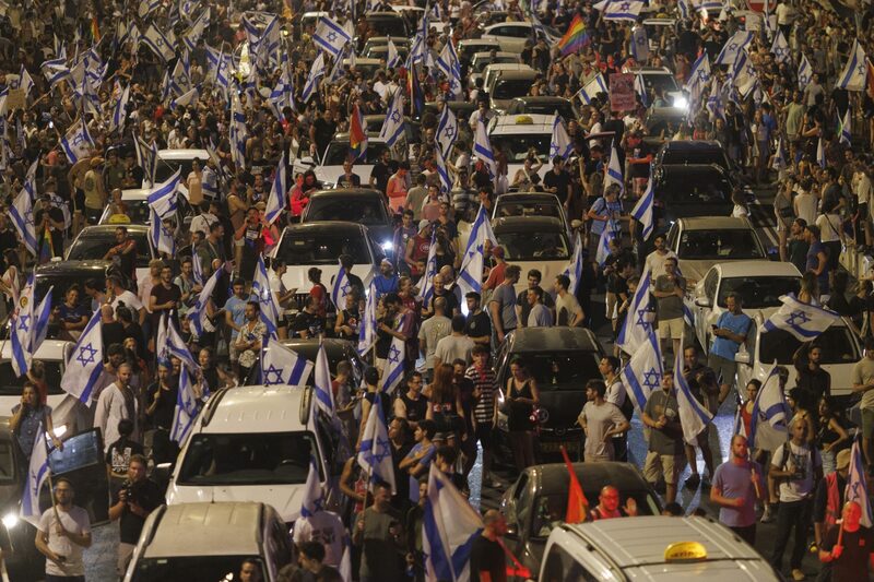 Imagen de una protesta en Israel Imagen de una protesta en Israel