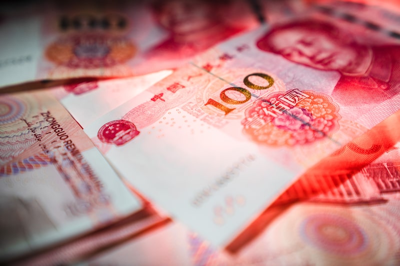 Chinese Yuan Banknotes As China Rolls Over Policy Loans With Party Congress Underway Chinese Yuan Banknotes As China Rolls Over Policy Loans With Party Congress Underway