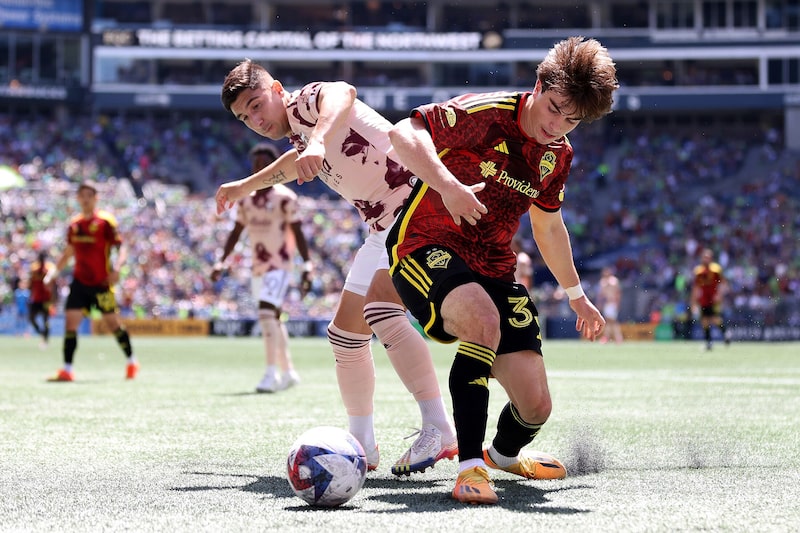 An MLS match between Portland Timbers and Seattle Sounders. An MLS match between Portland Timbers and Seattle Sounders.