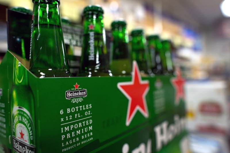 Garrafas da Heineken Garrafas da Heineken
