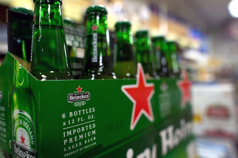 Garrafas da Heineken Garrafas da Heineken