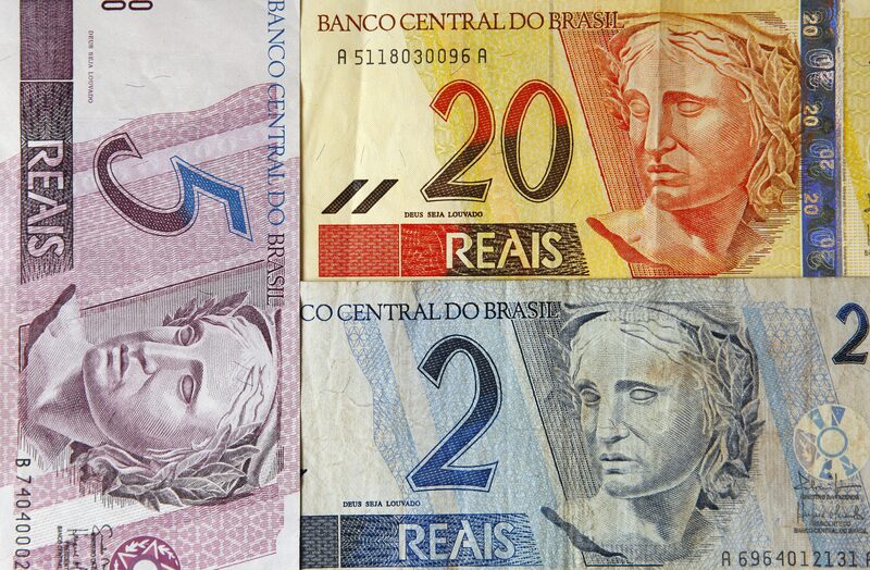 Notas de reais Notas de reais