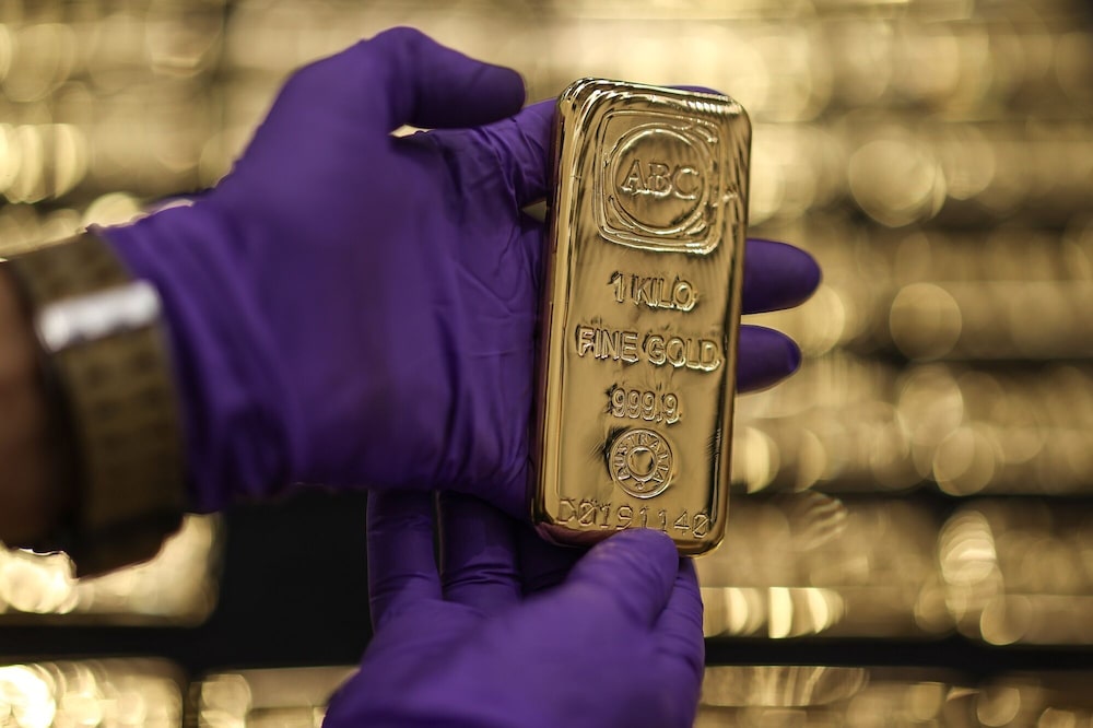 Una barra de oro de un kilogramo en la refinería ABC de Sídney, Australia. Una barra de oro de un kilogramo en la refinería ABC de Sídney, Australia.