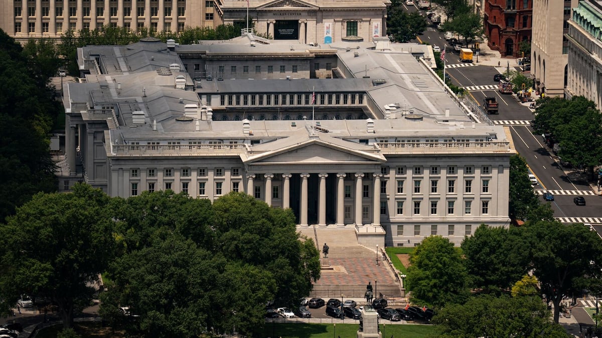 El Departamento del Tesoro de EE.UU. en Washington D.C.