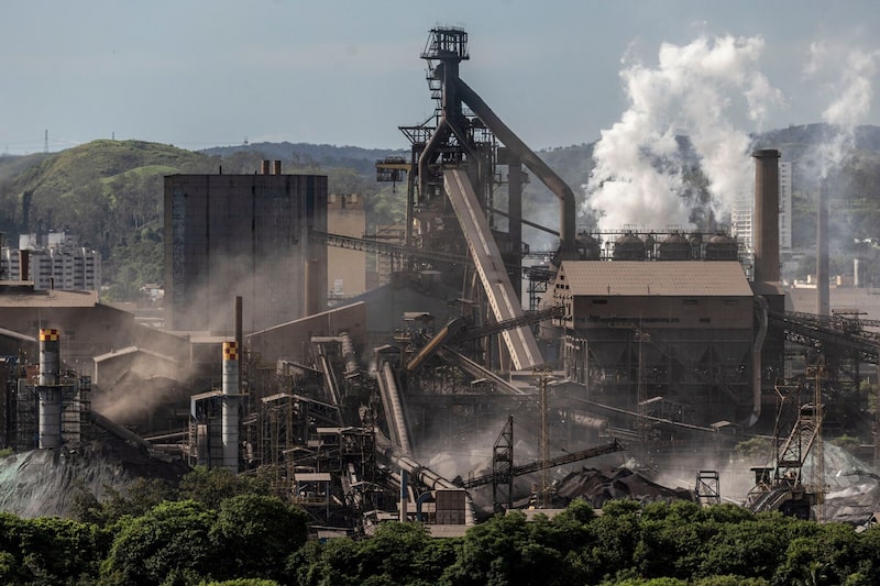 The Companhia Siderurgica Nacional (CSN) steel plant in Volta Redonda, Rio de Janeiro state, Brazil, on Tuesday, Feb. 11, 2025. US President Donald Trump on Monday ordered a 25% tariff on steel and aluminum imports, escalating his efforts to protect politically important US industries with levies hitting some of the country’s closest allies. Photographer: Dado Galdieri/Bloomberg The Companhia Siderurgica Nacional (CSN) steel plant in Volta Redonda, Rio de Janeiro state, Brazil, on Tuesday, Feb. 11, 2025. US President Donald Trump on Monday ordered a 25% tariff on steel and aluminum imports, escalating his efforts to protect politically important US industries with levies hitting some of the country’s closest allies. Photographer: Dado Galdieri/Bloomberg