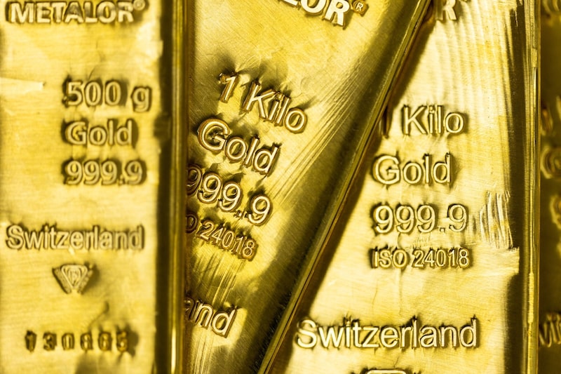 Lingotes de oro de un kilogramo y quinientos gramos en los distribuidores de lingotes de Gold Investments Ltd., en Londres, Reino Unido, el jueves 3 de abril de 2025. Lingotes de oro de un kilogramo y quinientos gramos en los distribuidores de lingotes de Gold Investments Ltd., en Londres, Reino Unido, el jueves 3 de abril de 2025.