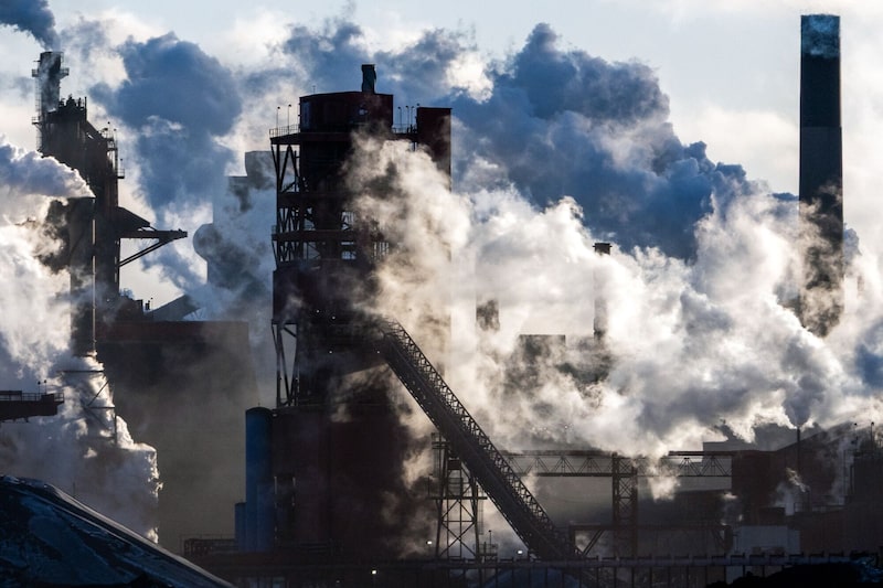 Vista de la acería ArcelorMittal Dofasco en Hamilton, Ontario (Canadá), el sábado 7 de febrero de 2026. Vista de la acería ArcelorMittal Dofasco en Hamilton, Ontario (Canadá), el sábado 7 de febrero de 2026.