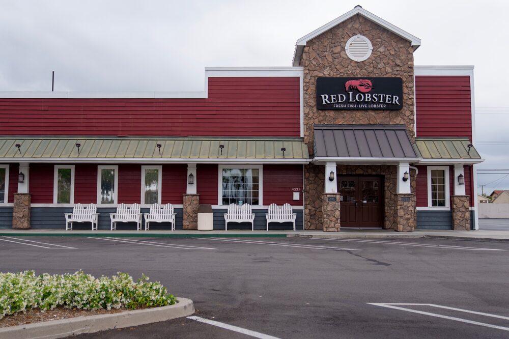 Um restaurante Red Lobster fechado em Lakewood, Califórnia, em 15 de maio: Eric Thayer/Bloomberg Um restaurante Red Lobster fechado em Lakewood, Califórnia, em 15 de maio: Eric Thayer/Bloomberg
