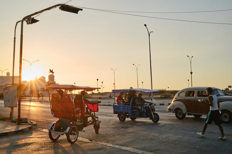 Bicitaxis en La Habana. Foto: Natalia Favre/Bloomberg Bicitaxis en La Habana. Foto: Natalia Favre/Bloomberg