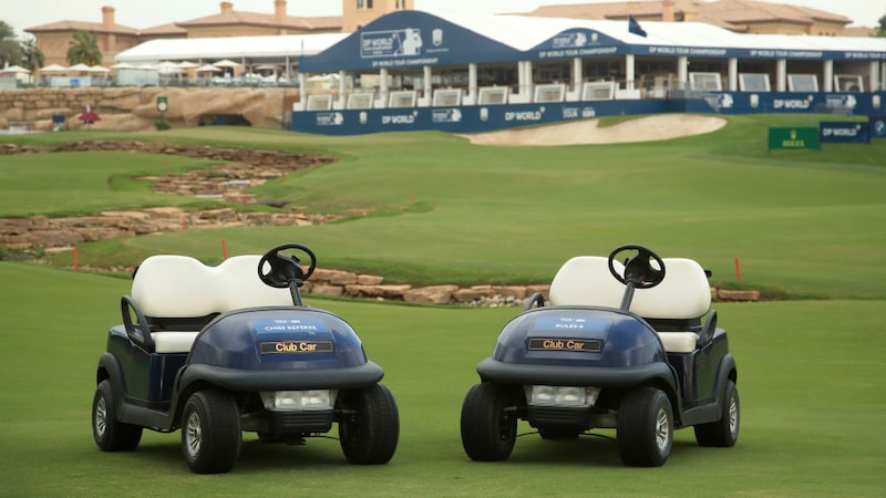 Na guerra comercial entre EUA e China, a disputa chegou aos carrinhos de golfe Na guerra comercial entre EUA e China, a disputa chegou aos carrinhos de golfe