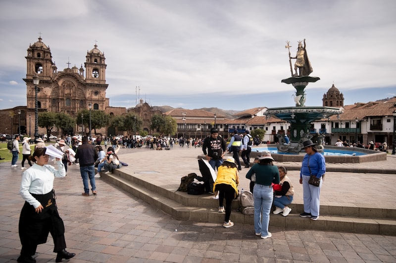 La Plaza de Armas en Cusco, Perú, el 20 de noviembre. Fotógrafo: Paul Gambin/Bloomberg La Plaza de Armas en Cusco, Perú, el 20 de noviembre. Fotógrafo: Paul Gambin/Bloomberg