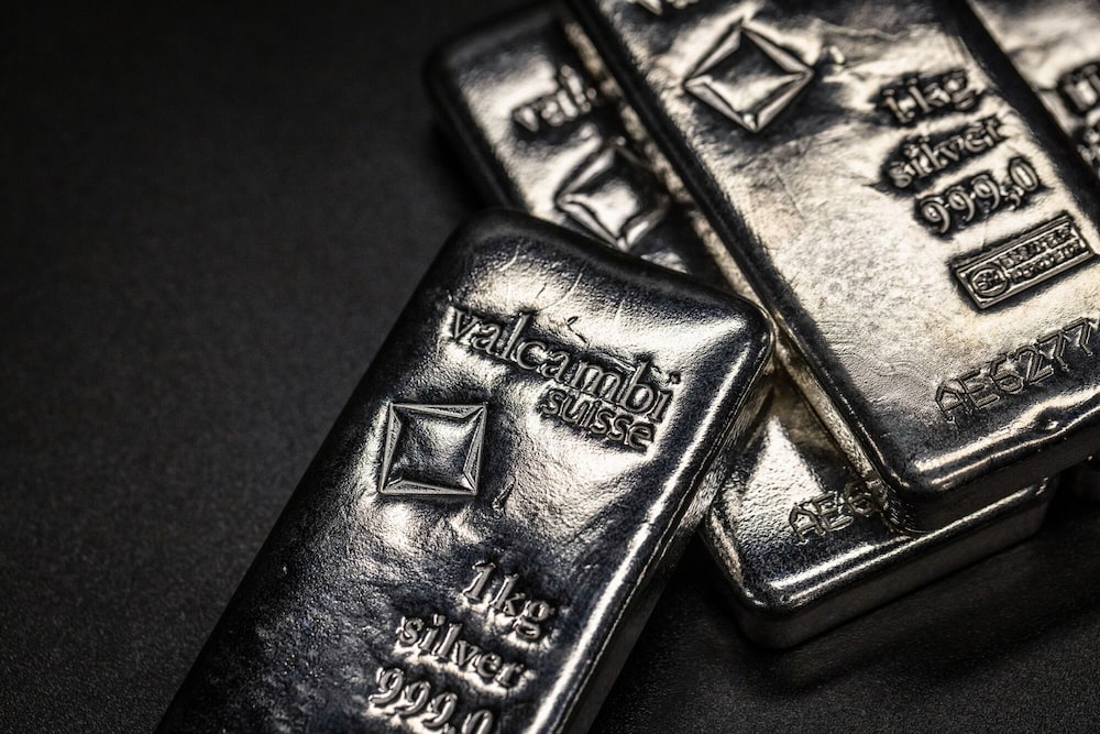 Lingotes de plata de un kilo en la casa de cambio The Vaults Group, en Barcelona, España, el lunes 28 de abril de 2025. Lingotes de plata de un kilo en la casa de cambio The Vaults Group, en Barcelona, España, el lunes 28 de abril de 2025.