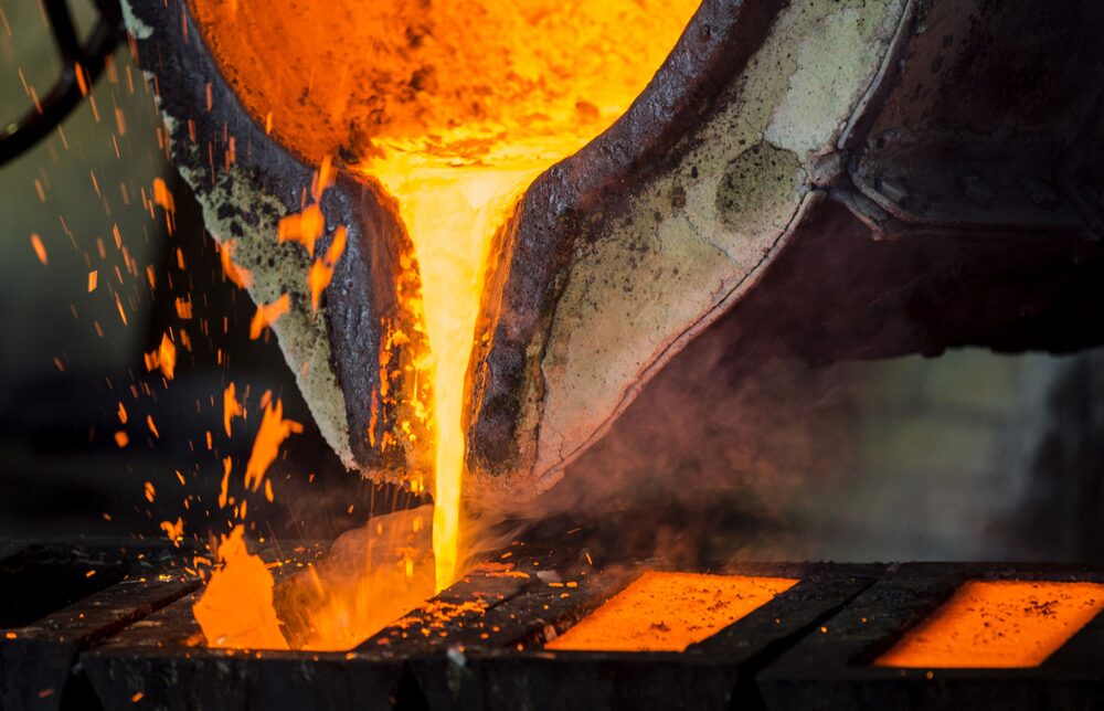 Fundición de cobre. Foto: Bloomberg Fundición de cobre. Foto: Bloomberg