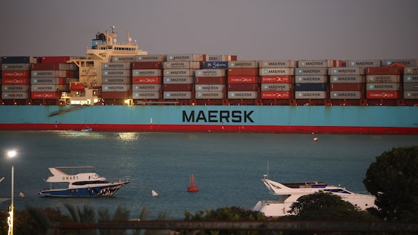 Maersk: rota para evitar Mar Vermelho tomará até 20% da capacidade de transporte Maersk: rota para evitar Mar Vermelho tomará até 20% da capacidade de transporte
