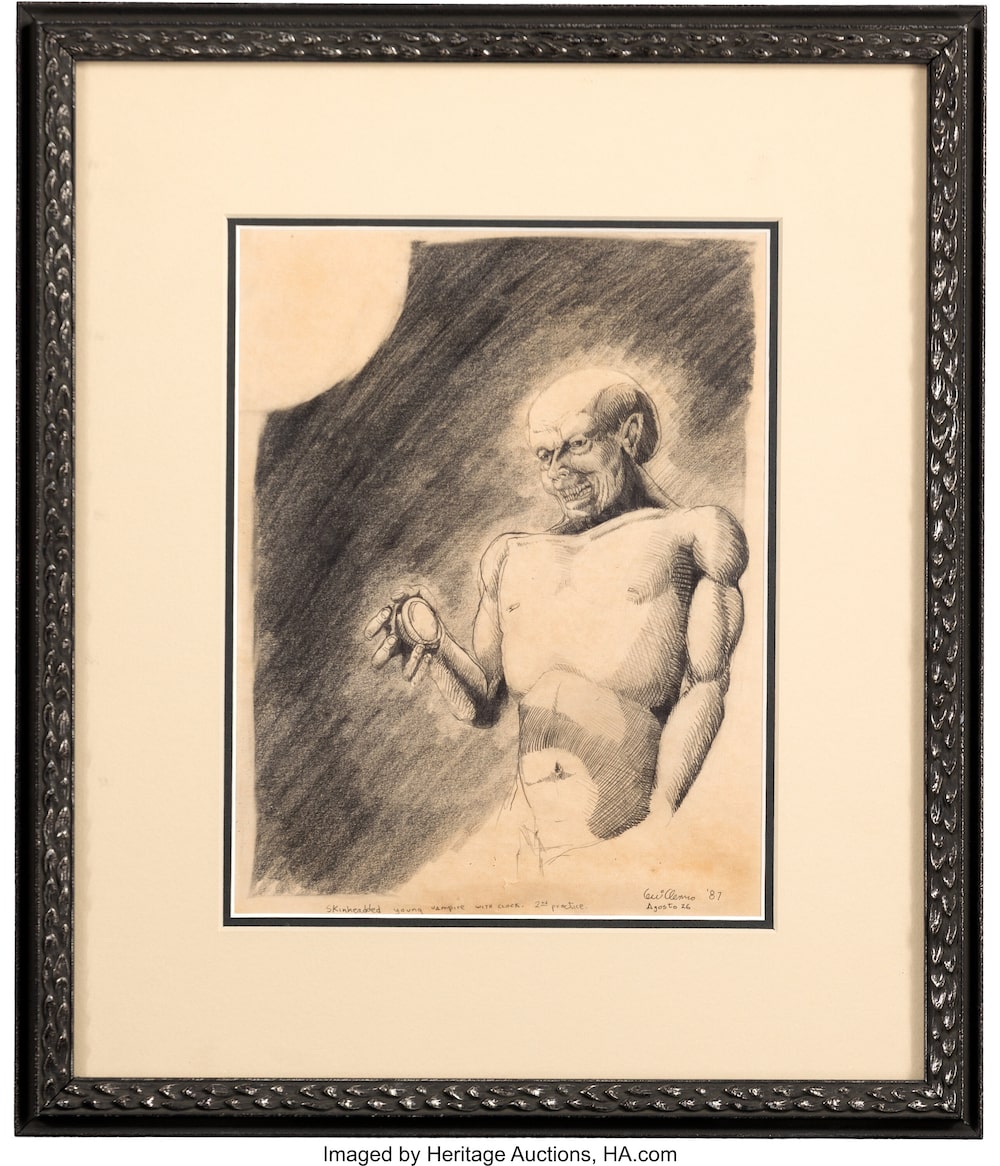 Boceto de Guillermo del Toro Boceto de Guillermo del Toro