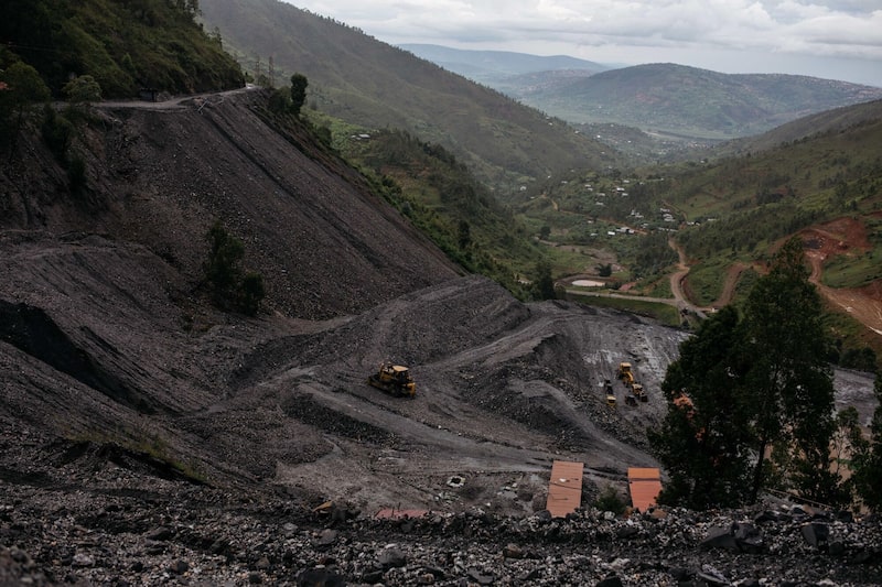 En la foto, una mina de tungsteno cerca de Kigali, Ruanda. En la foto, una mina de tungsteno cerca de Kigali, Ruanda.