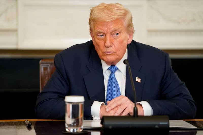 El presidente de los Estados Unidos, Donald Trump, durante una ceremonia de firma en el Comedor de Estado de la Casa Blanca en Washington, D.C., EE.UU. El presidente de los Estados Unidos, Donald Trump, durante una ceremonia de firma en el Comedor de Estado de la Casa Blanca en Washington, D.C., EE.UU.