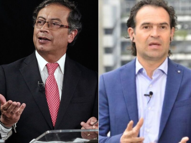 Gustavo Petro, del Pacto Histórico, y Federico Gutiérrez Gustavo Petro, del Pacto Histórico, y Federico Gutiérrez