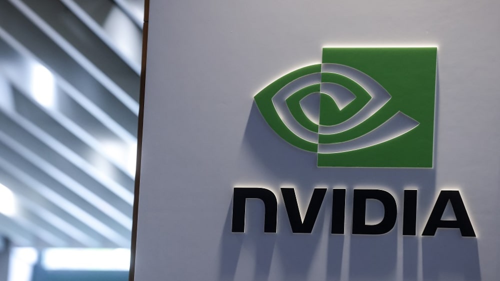 Cartel en las oficinas de Nvidia Corp. en Taipei, Taiwán, el viernes 2 de junio de 2023. Cartel en las oficinas de Nvidia Corp. en Taipei, Taiwán, el viernes 2 de junio de 2023.
