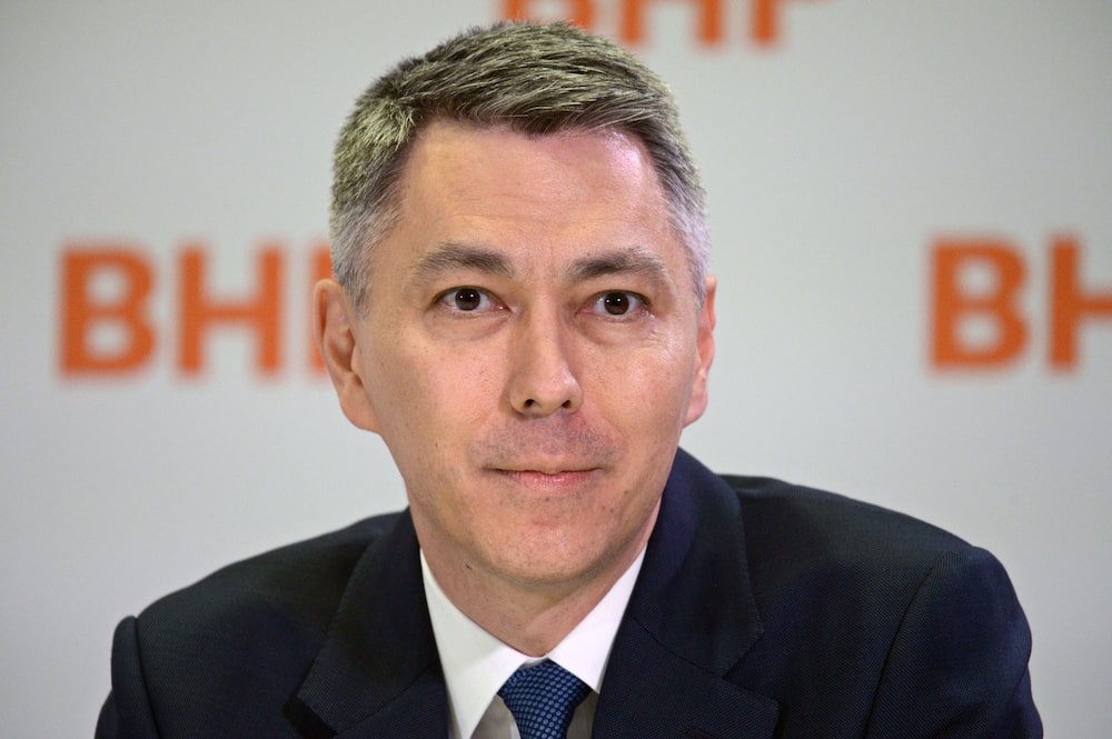 Mike Henry, CEO de BHP. Foto: Bloomberg Mike Henry, CEO de BHP. Foto: Bloomberg