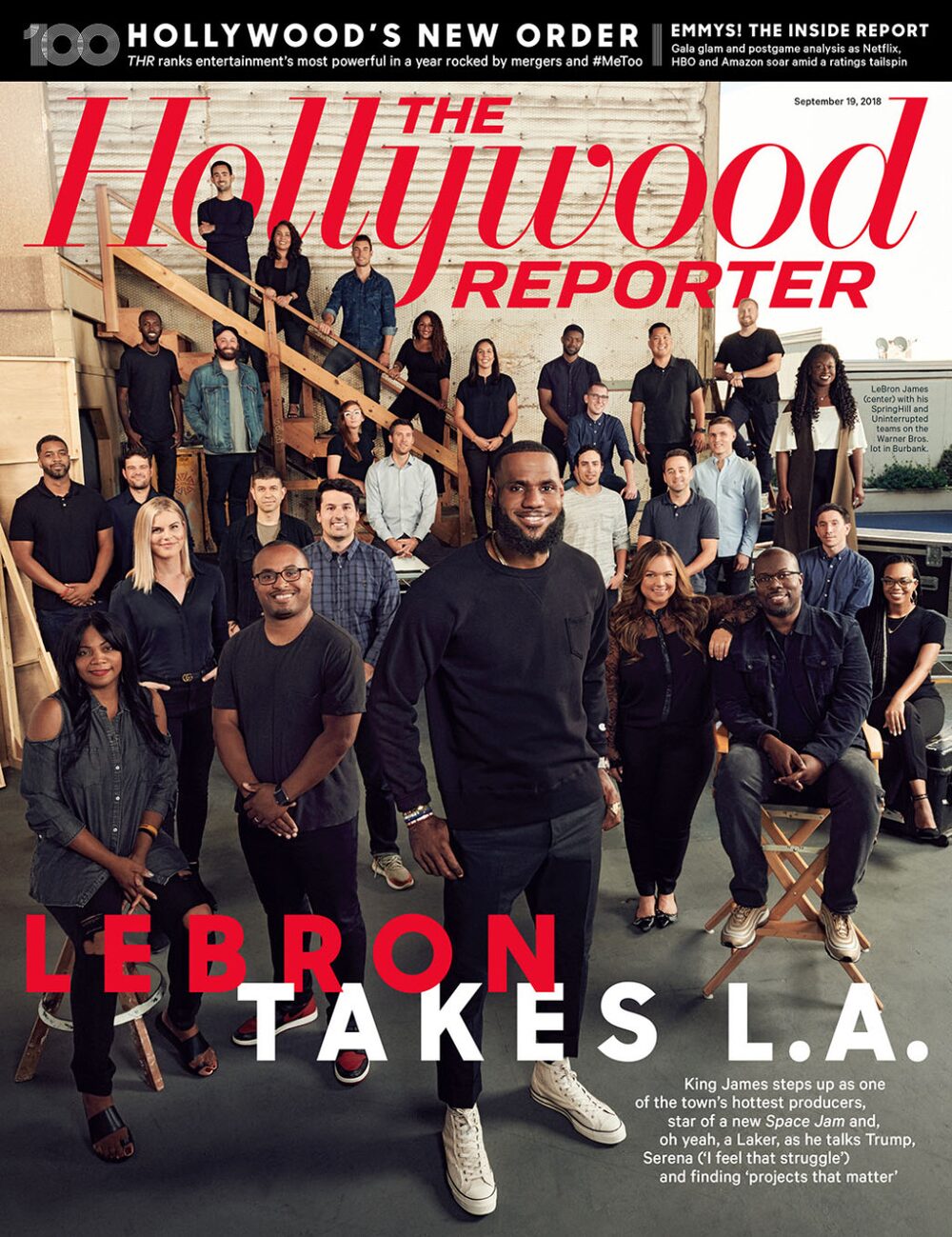 LeBron James y todo el equipo de The SpringHill Company. LeBron James y todo el equipo de The SpringHill Company.