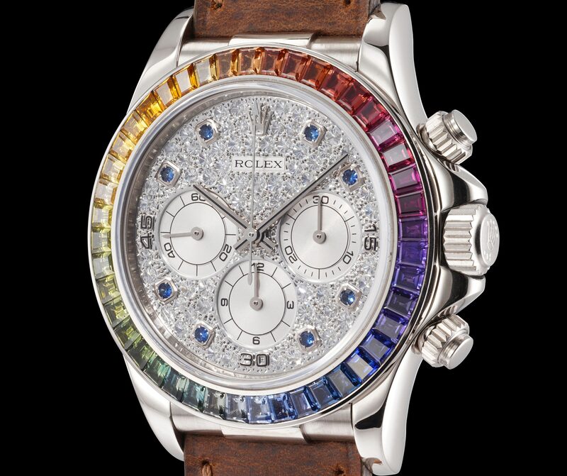 El primer Rolex Rainbow Daytona podría alcanzar los US$3,5 millones en una subasta El primer Rolex Rainbow Daytona podría alcanzar los US$3,5 millones en una subasta