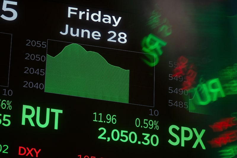 Información de mercado del índice Russell 2000 en la Bolsa de Valores de Nueva York. Fotógrafo: Michael Nagle/Bloomberg. Información de mercado del índice Russell 2000 en la Bolsa de Valores de Nueva York. Fotógrafo: Michael Nagle/Bloomberg.