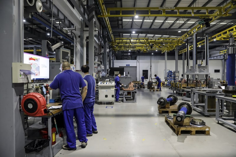 Imagen de una fábrica en Shanghai Imagen de una fábrica en Shanghai