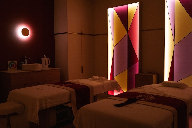 Beauty treatment beds in the Cinq Mondes health spa inside La Samaritaine department store, operated by LVMH Moet Hennessy Louis Vuitton SE, ahead of reopening in Paris, France, on Tuesday, June 15, 2021. La Samaritaine, the landmark Paris department store that dates to 1870, is reopening on Wednesday after closing 16 years ago. Photographer: Benjamin Girette/Bloomberg Beauty treatment beds in the Cinq Mondes health spa inside La Samaritaine department store, operated by LVMH Moet Hennessy Louis Vuitton SE, ahead of reopening in Paris, France, on Tuesday, June 15, 2021. La Samaritaine, the landmark Paris department store that dates to 1870, is reopening on Wednesday after closing 16 years ago. Photographer: Benjamin Girette/Bloomberg