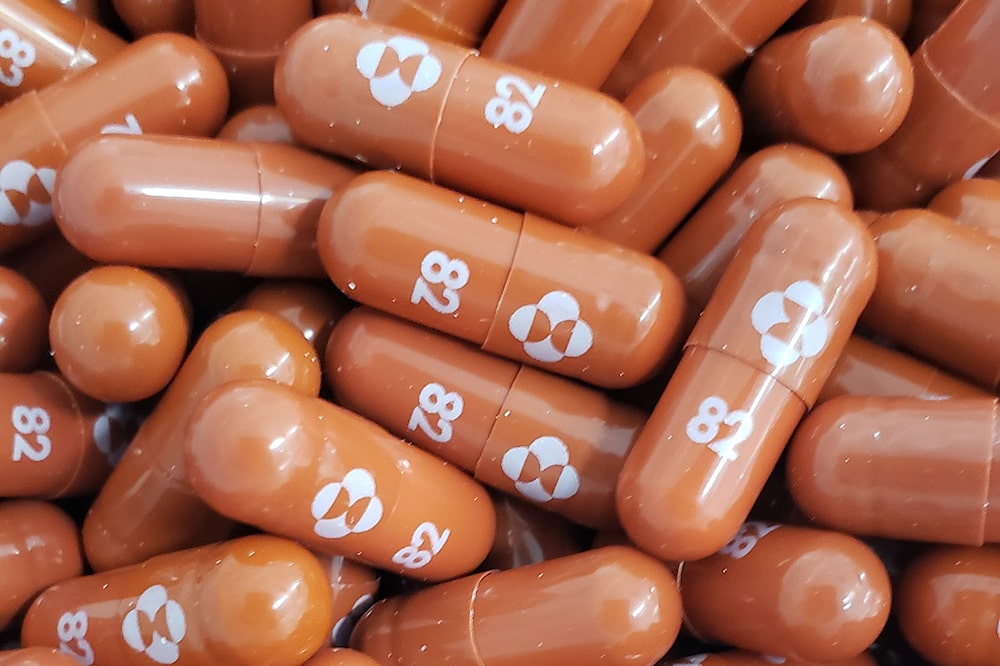 Comprimidos molnupiravir de Merck & Co. Comprimidos molnupiravir de Merck & Co.