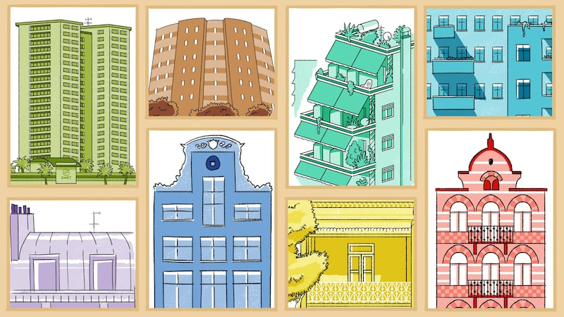 En la mayoría de los lugares, planos particulares se repiten una y otra vez, lo que ayuda a dar a una ciudad su carácter. En la mayoría de los lugares, planos particulares se repiten una y otra vez, lo que ayuda a dar a una ciudad su carácter.