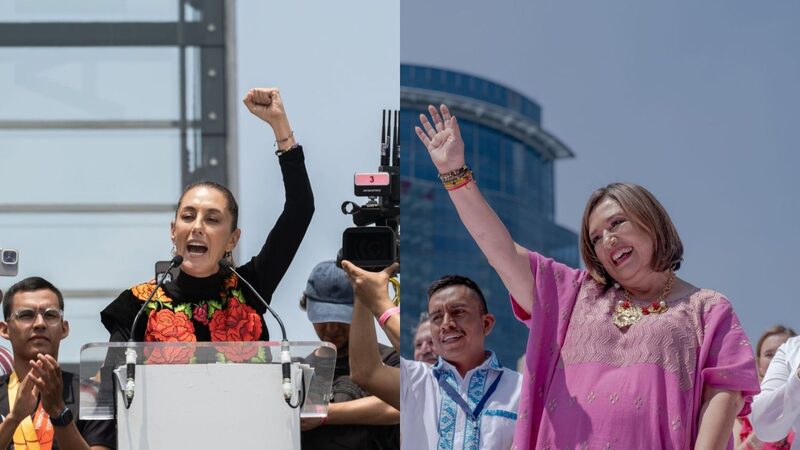 Xóchitl Gálvez, precandidata presidencial del PAN, PRI y PRD, y Claudia Sheinbaum, precandidata presidencial de Morena, PVEM y PT. (Foto: Bloomberg) Xóchitl Gálvez, precandidata presidencial del PAN, PRI y PRD, y Claudia Sheinbaum, precandidata presidencial de Morena, PVEM y PT. (Foto: Bloomberg)