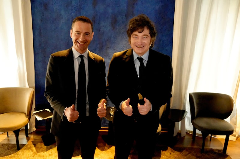 Javier Milei y el CEO de Glencore, Gary Nagle. Fuente de la imagen: Presidencia Javier Milei y el CEO de Glencore, Gary Nagle. Fuente de la imagen: Presidencia