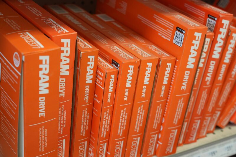 Filtros de aire Fram en una tienda de repuestos para automóviles en Provo, Utah, el lunes 29 de septiembre de 2025. Filtros de aire Fram en una tienda de repuestos para automóviles en Provo, Utah, el lunes 29 de septiembre de 2025.