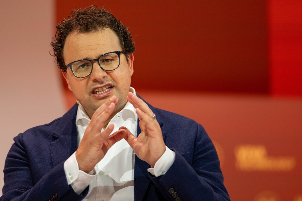 Dario Amodei, cofundador y director ejecutivo de Anthropic, h Fotógrafo: Benjamin Girette/Bloomberg Dario Amodei, cofundador y director ejecutivo de Anthropic, h Fotógrafo: Benjamin Girette/Bloomberg