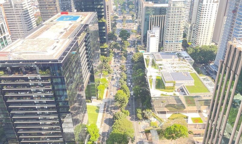 Faria Lima: Pátio Malzoni, sede do Google e BTG Pactual, diante da sede do Itaú BBA, ao lado do heliponto do Faria Lima Financial Center Faria Lima: Pátio Malzoni, sede do Google e BTG Pactual, diante da sede do Itaú BBA, ao lado do heliponto do Faria Lima Financial Center