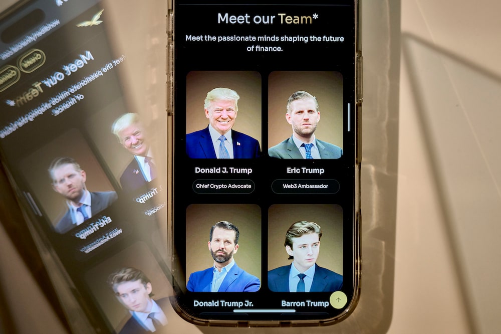 Donald Trump y sus hijos varones Donald Trump y sus hijos varones