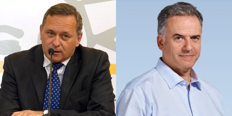 De izquierda a derecha Álvaro Delgado y Yamandú Orsi. De izquierda a derecha Álvaro Delgado y Yamandú Orsi.