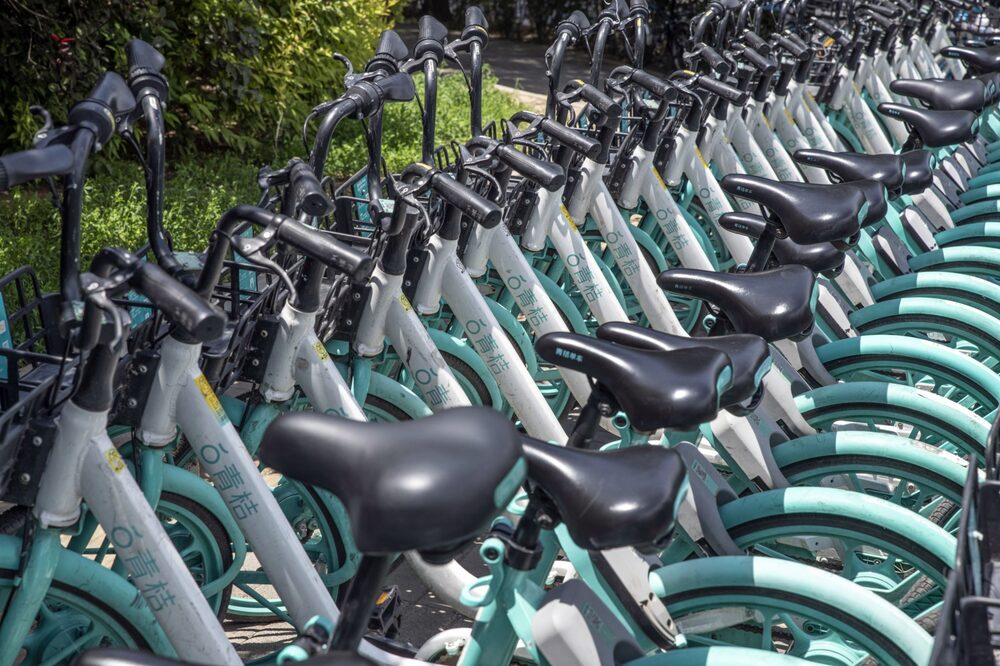 Bicicletas operadas por el servicio de Didi Bicicletas operadas por el servicio de Didi