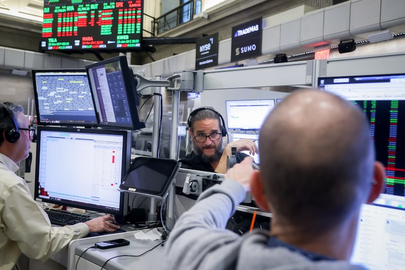 Traders On The Floor Of The New York Stock Exchange As Fed Chair Powell Holds New Conference Traders On The Floor Of The New York Stock Exchange As Fed Chair Powell Holds New Conference